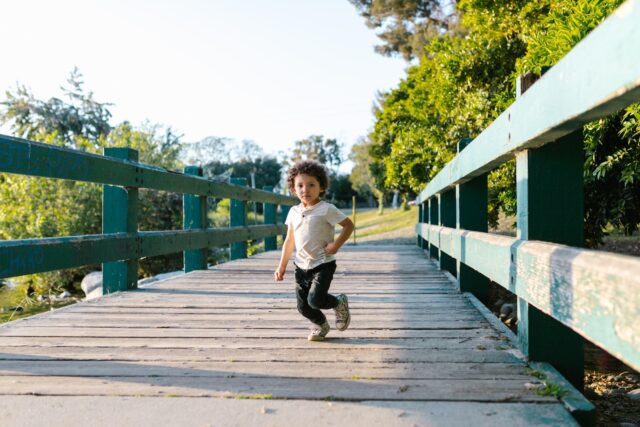 Running is a great physical activity for your three years old