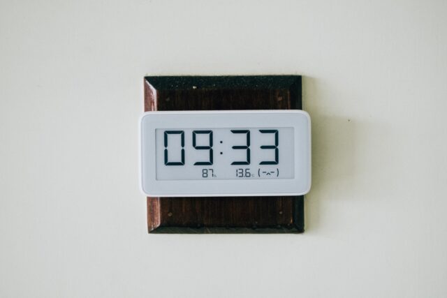 Digital clock will show numbers which denote hours and minutes